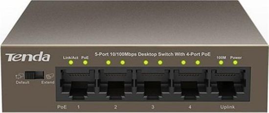  Зображення Комутатор TENDA TEF1105P-4-63W 4xFE PoE, 1xFE Uplink 