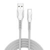  Зображення Кабель 1m USB 2.0 AM/Type-C Colorway (CW-CBUC029-WH) White, line-drawing, 2.4A 