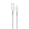  Зображення Кабель 1m USB 2.0 AM/Type-C Colorway (CW-CBUC029-WH) White, line-drawing, 2.4A 