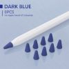  Зображення Чохол TPU Goojodoq для наконечника стілус Apple Pencil (1-2 покоління) (8шт) Dark Blue (1005001835985075DB) 