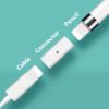  Зображення Адаптер Goojodoq для зарядки Apple Pencil 1 White (1005001579255331W) 
