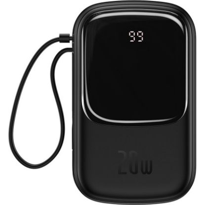  Зображення Універсальна мобільна батарея Baseus Qpow Digital Display Quick Charging Power Bank 20W 20000mAh Bla 