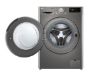  Зображення Пральна машина LG фронтальна, 7кг, 1200, A+++, 48см, дисплей, пара, інвертор, cріблястий 