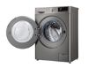  Зображення Пральна машина LG фронтальна, 7кг, 1200, A+++, 48см, дисплей, пара, інвертор, cріблястий 