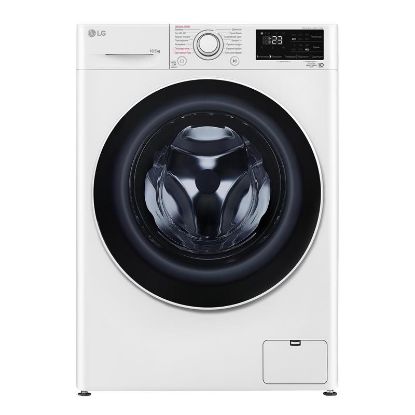  Зображення Пральна машина LG фронтальна, 10,5кг, 1400, A+++, 57см, дисплей, пара, інвертор, білий 