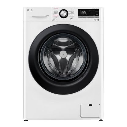  Зображення Пральна машина LG фронтальна, 10,5кг, 1400, A+++, 57см, дисплей, пара, інвертор, білий 