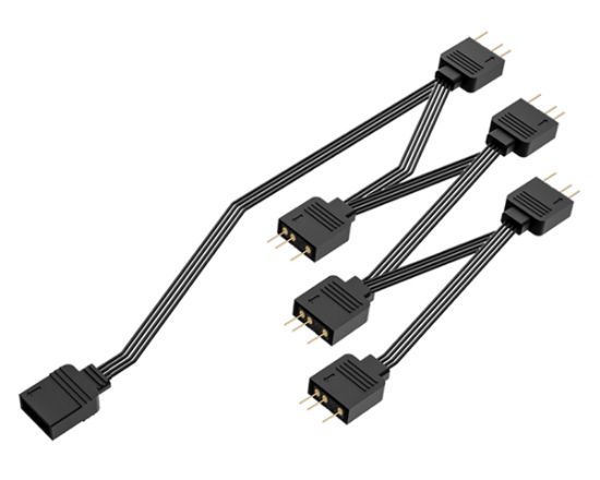  Зображення Розгалужувач живлення вентиляторів ID-Cooling FS-06 ARGB Splitter 1-6 