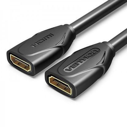  Зображення Кабель Vention HDMI - HDMI V 2.0, (F/F), 0.5 м, Black (AAXBD) 