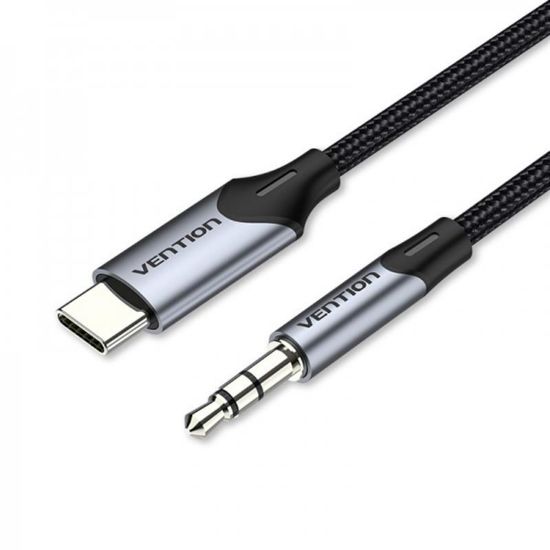  Зображення Кабель Vention USB Type-C - 3.5 мм (M/M), 1 м, Black (BGKHF) 