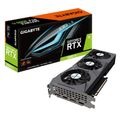  Зображення Відеокарта GeForce RTX 3060 Ti  8GB GDDR6X   GigaByte Eagle OC D6X 8G) 