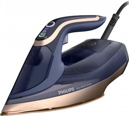  Зображення Праска Philips Azur 8000 Series, 3000Вт, 350мл, паровий удар -260гр, постійна пара - 85гр, нерж. сталь, темно синій 