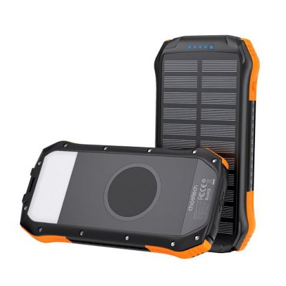  Зображення Універсальна мобільна батарея Choetech B658-OR 10000mAh, 10Вт, сонячна панель, LED лампа) 