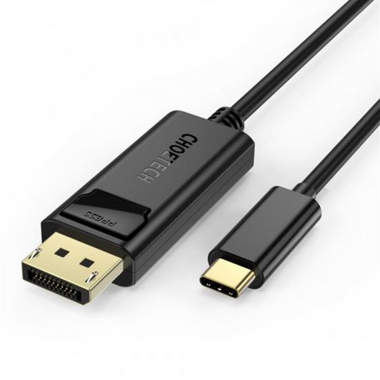  Зображення Кабель USB-C-Display Port Choetech USB-C на DisplayPort, 4K 60 Гц, 1,8 м) 