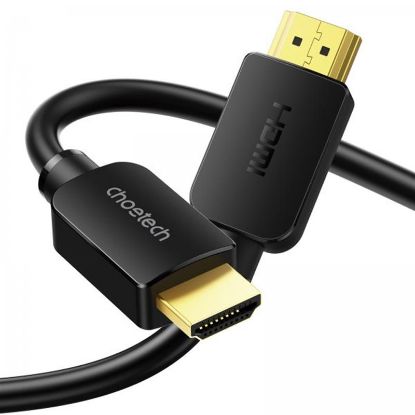  Зображення Кабель HDMI-HDMI Choetech HDMI V.2.1, 8К 60 Гц, HDR10, HLG, 48Gbps, YUV 4:4:4, позолочені конектори, 2 м) 