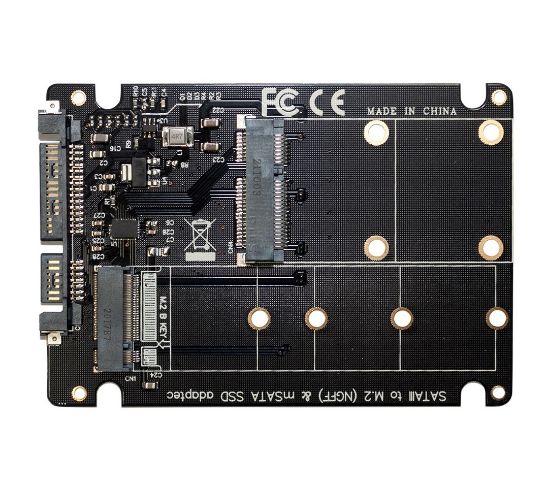  Зображення Адаптер Frime SataIII to M.2 Sata SSD (B Key) + mSata (ECF-PCIEtoSSD016) 