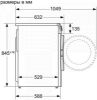  Зображення Пральна машина Bosch фронтальна, 10кг, 1400, A+++, 60см, дисплей, білий 