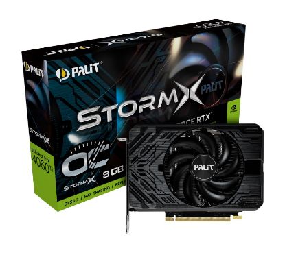  Зображення Відеокарта GF RTX 4060 Ti  8GB GDDR6 StormX OC Palit (NE6406TS19P1-1060F) 
