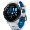  Зображення Смарт-годинник Garmin Forerunner 265 Black Bezel with Whitestone Case and Whitestone/Tidal Blue Silicone Band (010-02810-51) 
