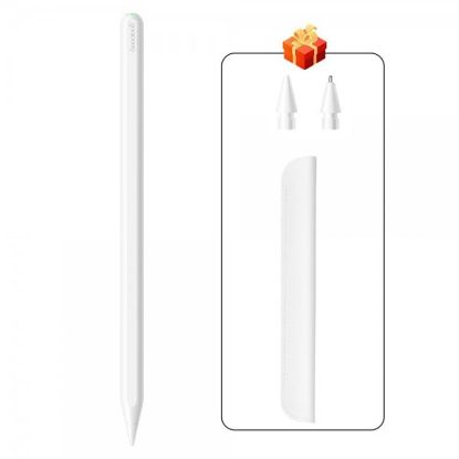  Зображення Стилус для планшета Goojodoq Apple iPad 2018-2023 Goojodoq GD13 Wireless Magnetic 0.6mm White (10050 
