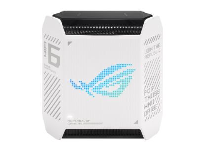  Зображення Маршрутизатор ASUS ROG Rapture GT6 1PK white AX10000 3xGE LAN 1x2.5GE WAN 1xUSB 3.2 g1 WPA3 OFDMA MESH 