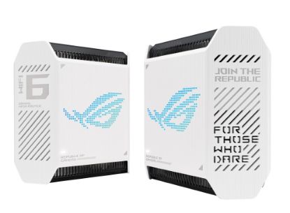 Зображення Маршрутизатор ASUS ROG Rapture GT6 2PK white AX10000 3xGE LAN 1x2.5GE WAN 1xUSB 3.2 g1 WPA3 OFDMA MESH 