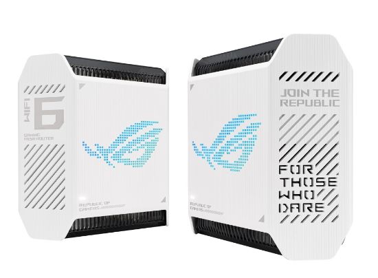  Зображення Маршрутизатор ASUS ROG Rapture GT6 2PK white AX10000 3xGE LAN 1x2.5GE WAN 1xUSB 3.2 g1 WPA3 OFDMA MESH 