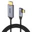  Зображення Кабель USB 3.1 Type-C M - HDMI M, 1.8m 4K@60Hz оплетення, L type Choetech 
