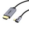  Зображення Кабель USB 3.1 Type-C M - HDMI M, 1.8m 4K@60Hz оплетення, L type Choetech 
