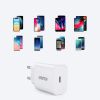  Зображення Мережевий зарядний пристрій Choetech (1USBх3A) Type-C PD20W Charger White (Q5004-V5) 