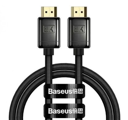  Зображення Кабель мультимедійний HDMI to HDMI 3.0m V2.1 Baseus (WKGQ000201) 