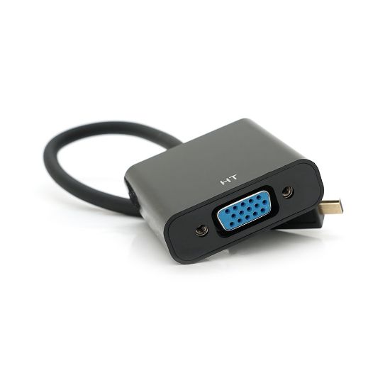  Зображення Адаптер Vention micro-HDMI - VGA (M/F), 0.1 м, Black (YT-C-mcHDMI(M)/VGA(F)-B/16537) 