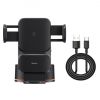  Зображення Безпровідний зарядний пристрій Baseus Wisdom Auto Alignment Car Mount Wireless Charger QI 15W Suctio 