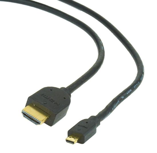  Зображення Кабель HDMI A to HDMI D (micro), 4.5m Cablexpert (CC-HDMID-15) 1.3 