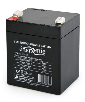  Зображення Аккумуляторная батарея EnerGenie 12В 5 Ач (BAT-12V5AH) 