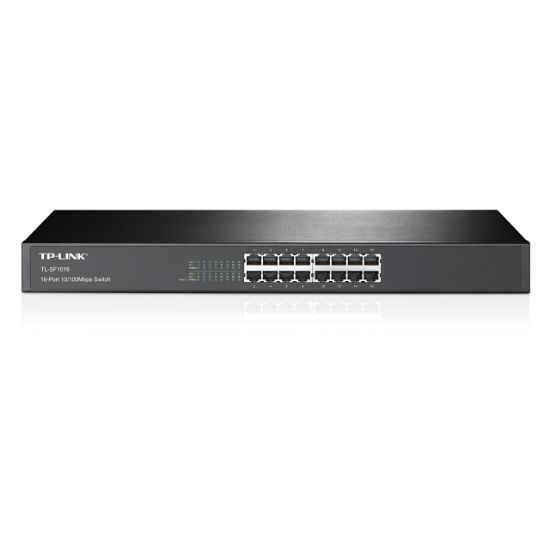 Зображення Комутатор TP-LINK TL-SF1016 16xFE некерований 19" 1U 