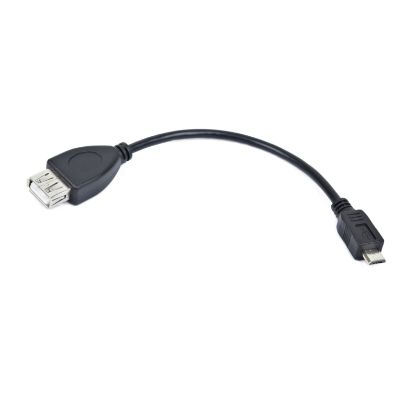  Зображення Дата кабель OTG USB 2.0 AF to Micro 5P 0.1m Cablexpert (A-OTG-AFBM-001) 