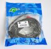  Зображення Аудіо-кабель 3,5mm/2xRCA (M) (пальчик-два тюльпана) Atcom (10710), 7.5m Black 