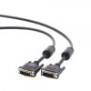  Зображення Кабель монитора 1.8м DVI-DVI Cablexpert (CC-DVI2-BK-6) 24/24pin 2-мя феритами 