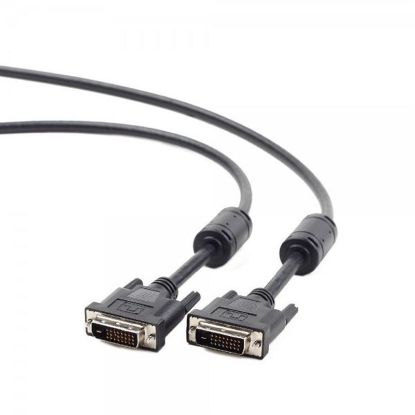  Зображення Кабель монитора 1.8м DVI-DVI Cablexpert (CC-DVI2-BK-6) 24/24pin 2-мя феритами 