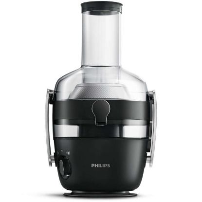  Зображення Соковижималка Philips Avance Collection відцентрована , 1000Вт, чаша-1л, жмих-2.1л, жолоб на ціле яблуко , пластик, чорний 