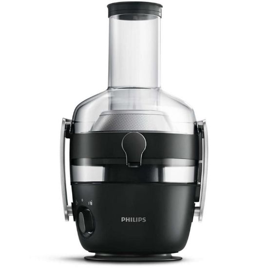  Зображення Соковижималка Philips Avance Collection відцентрована , 1000Вт, чаша-1л, жмих-2.1л, жолоб на ціле яблуко , пластик, чорний 