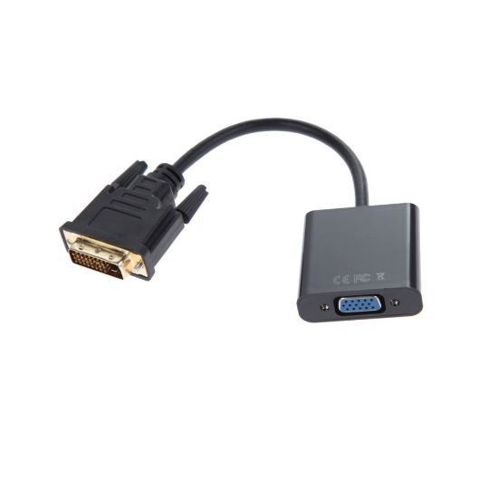 Зображення Переходник DVI-D(male) -> VGA(female), Atcom (9214) довжина кабелю 10см 