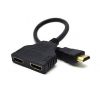  Зображення Адаптер HDMI F to 2xHDMI M, Cablexpert v. 1.4 