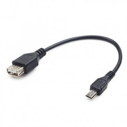  Зображення Кабель USB2.0-microOTG Cablexpert A-OTG-AFBM-03 A-мама/miсro B-папа, 0.15 м) 