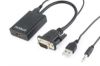  Зображення Адаптер VGA - HDMI, Cablexpert (A-VGA-HDMI-01) зі звуком 