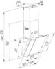  Зображення Витяжка Pyramida NR-MV 60 M BL 