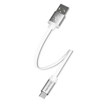  Зображення Кабель 0,25m USB 2.0 AM/Type-C ColorWay, White 