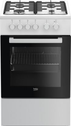  Зображення Плита Beko комбінована, 60л, 50x60см, конвекція, білий 